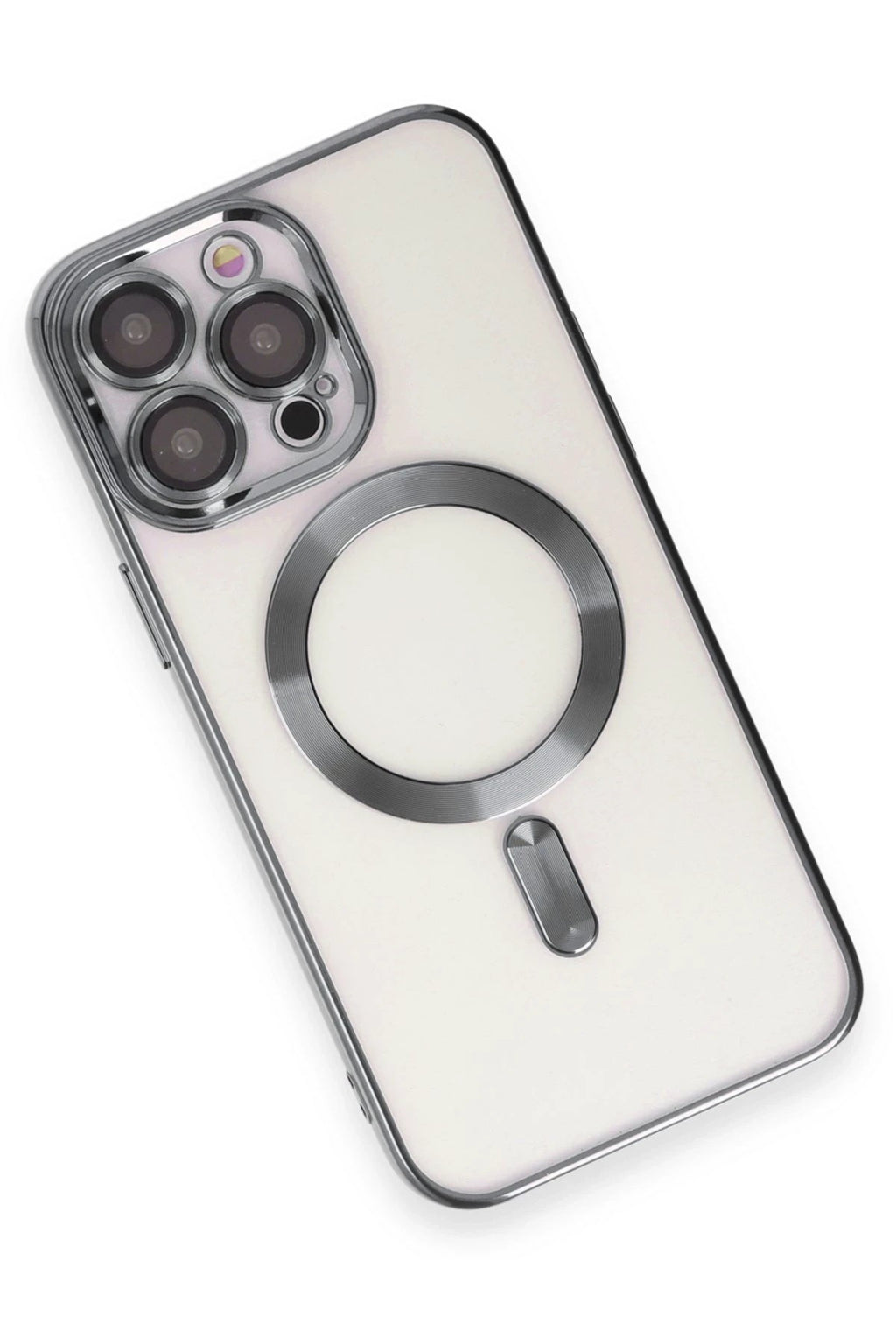 Mey İthalat® iPhone 15 Pro Kılıf Kross Magneticsafe Kapak - Titan Gri