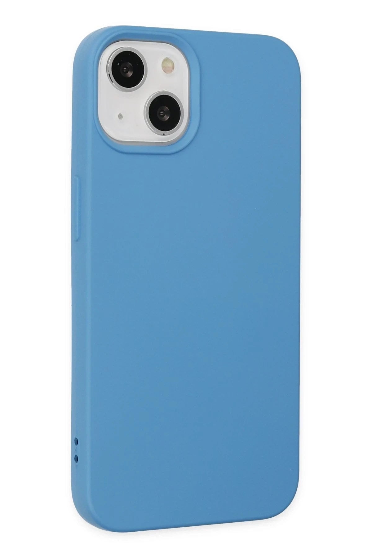 Mey İthalat® iPhone 14 Plus Kılıf Nano içi Kadife Silikon - Mavi