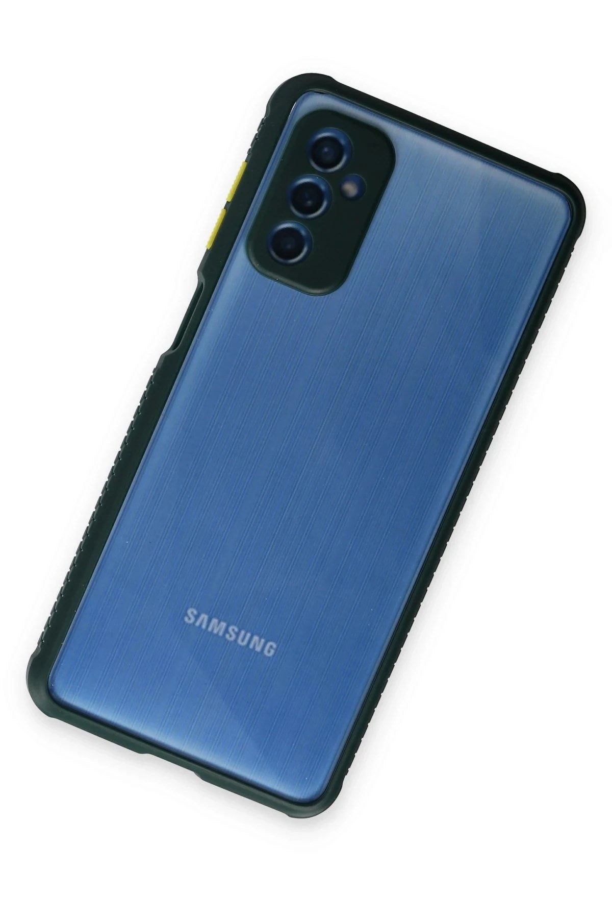 Mey İthalat® Samsung Galaxy M52 5G Kılıf Miami Şeffaf Silikon - Koyu Yeşil