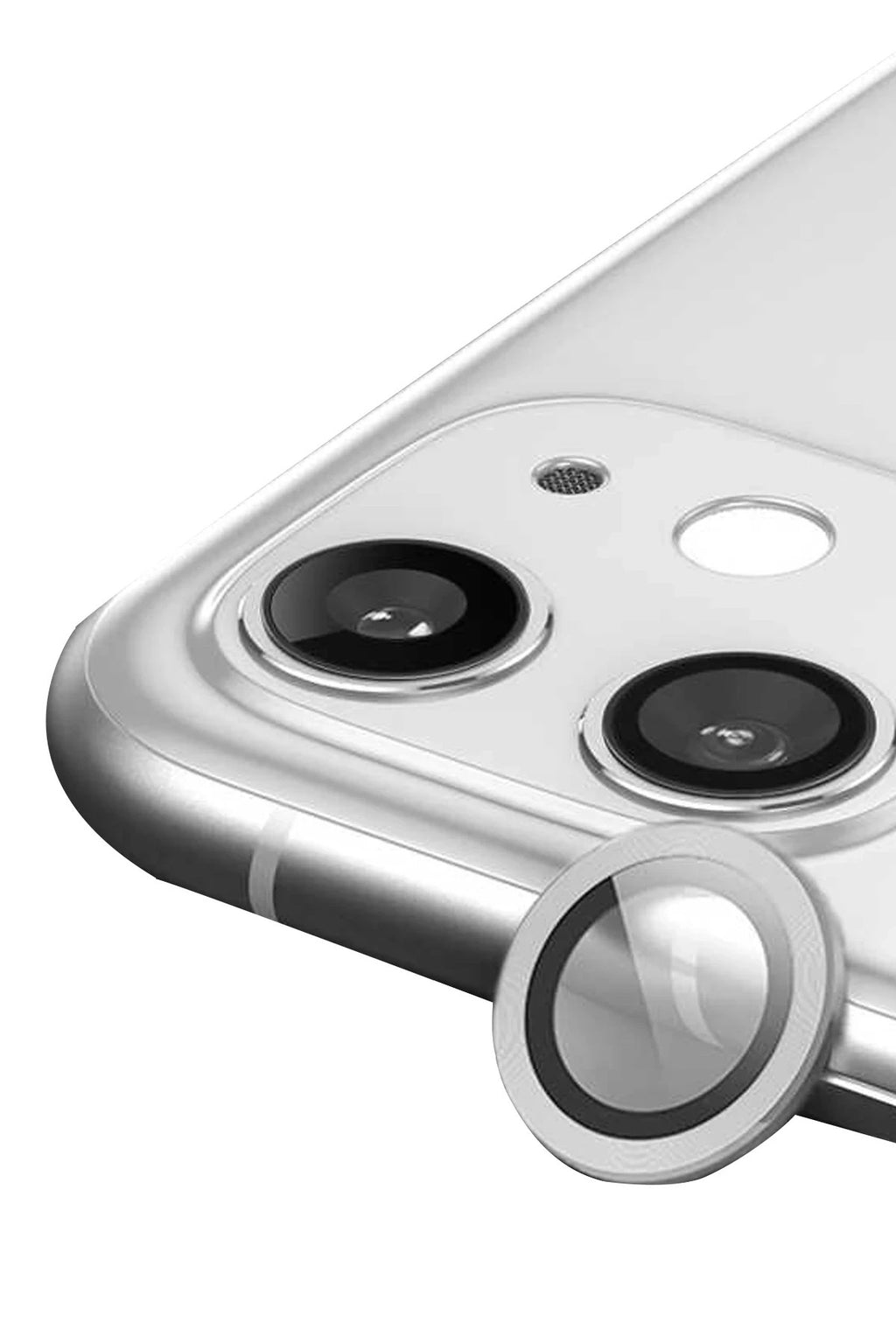 Mey İthalat® iPhone 11 Raze Metal Kamera Lens - Gümüş