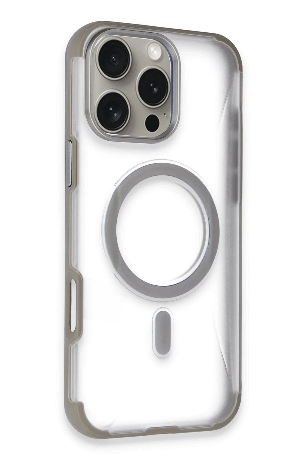 Mey İthalat® iPhone 16 Pro Max Hilton Magsafe Kapak - Titan Gri