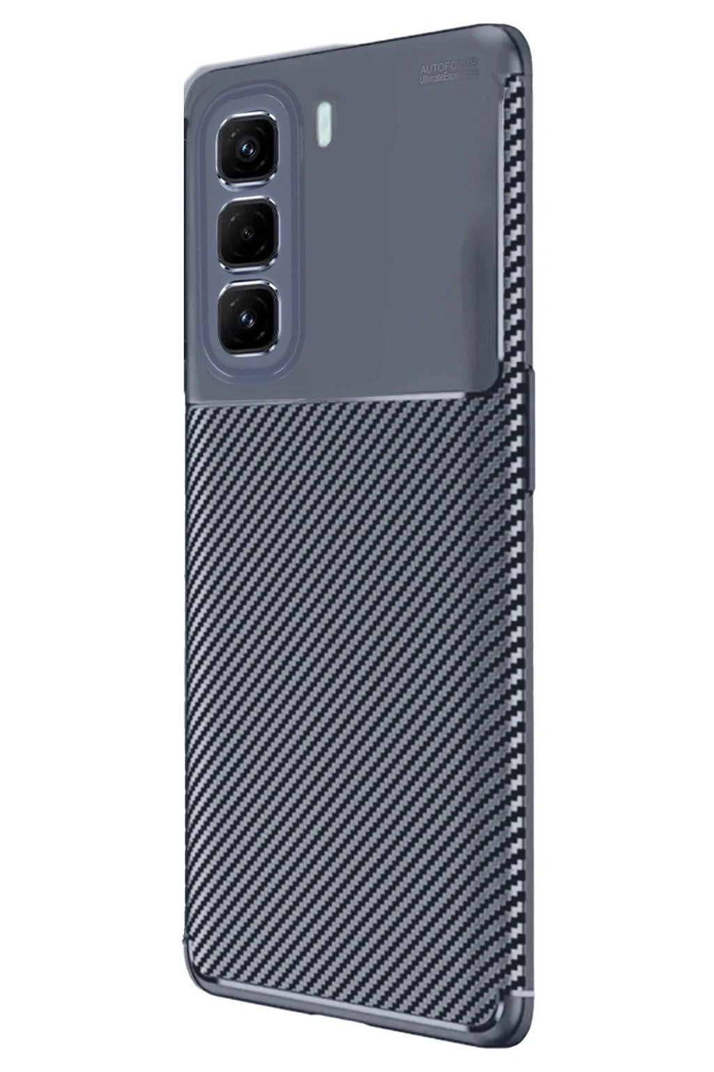 Mey İthalat® İnfinix Hot 50 4G Kılıf Auto Focus Karbon Kapak - Lacivert
