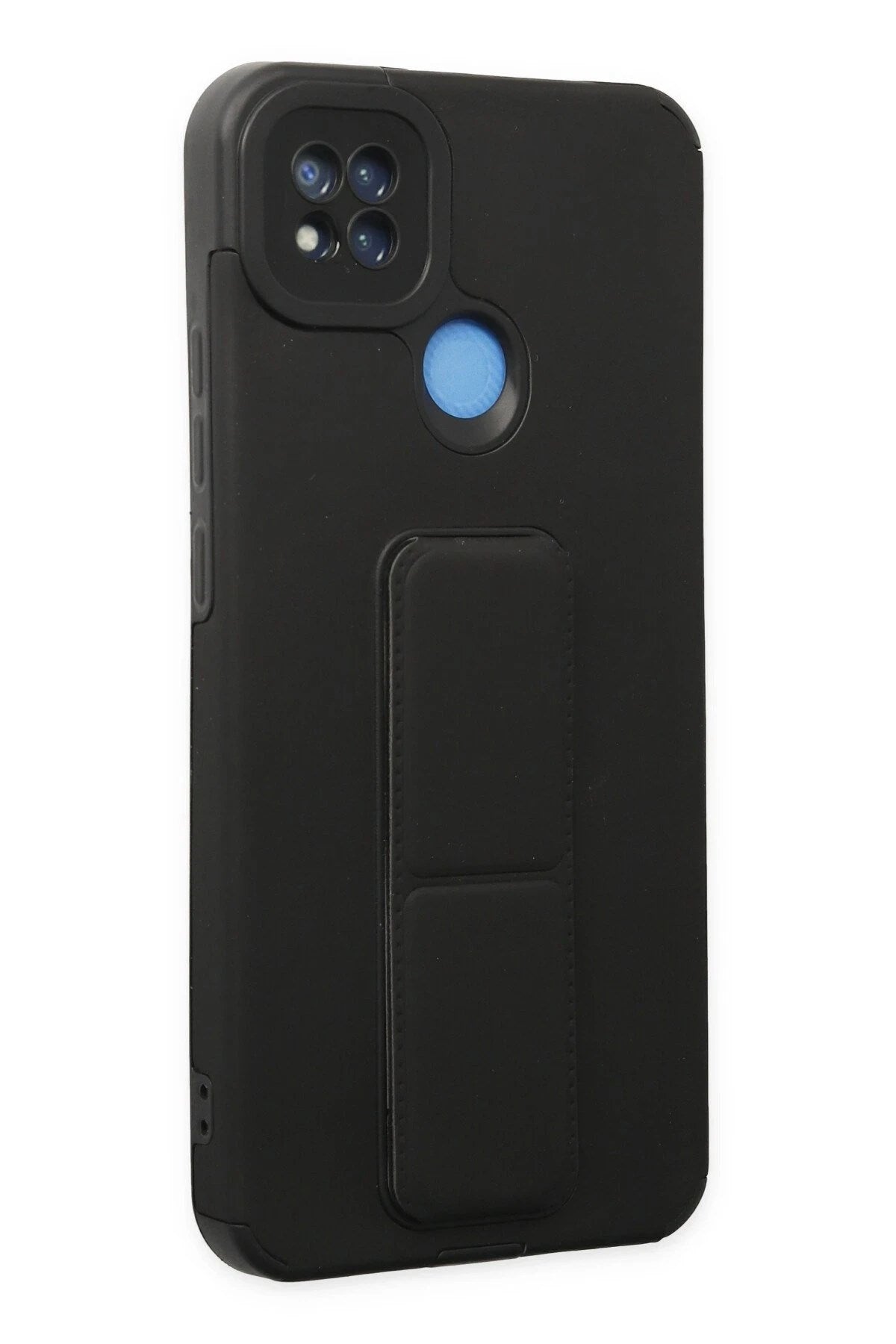 Mey İthalat® Redmi 9C Kılıf Mega Standlı Silikon - Siyah