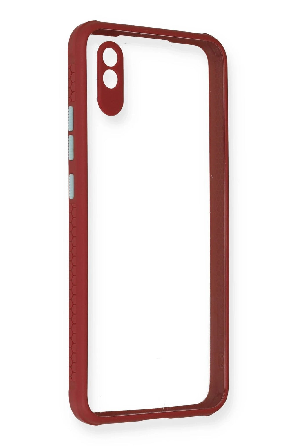 Mey İthalat® Redmi 9A Kılıf Miami Şeffaf Silikon - Fuşya