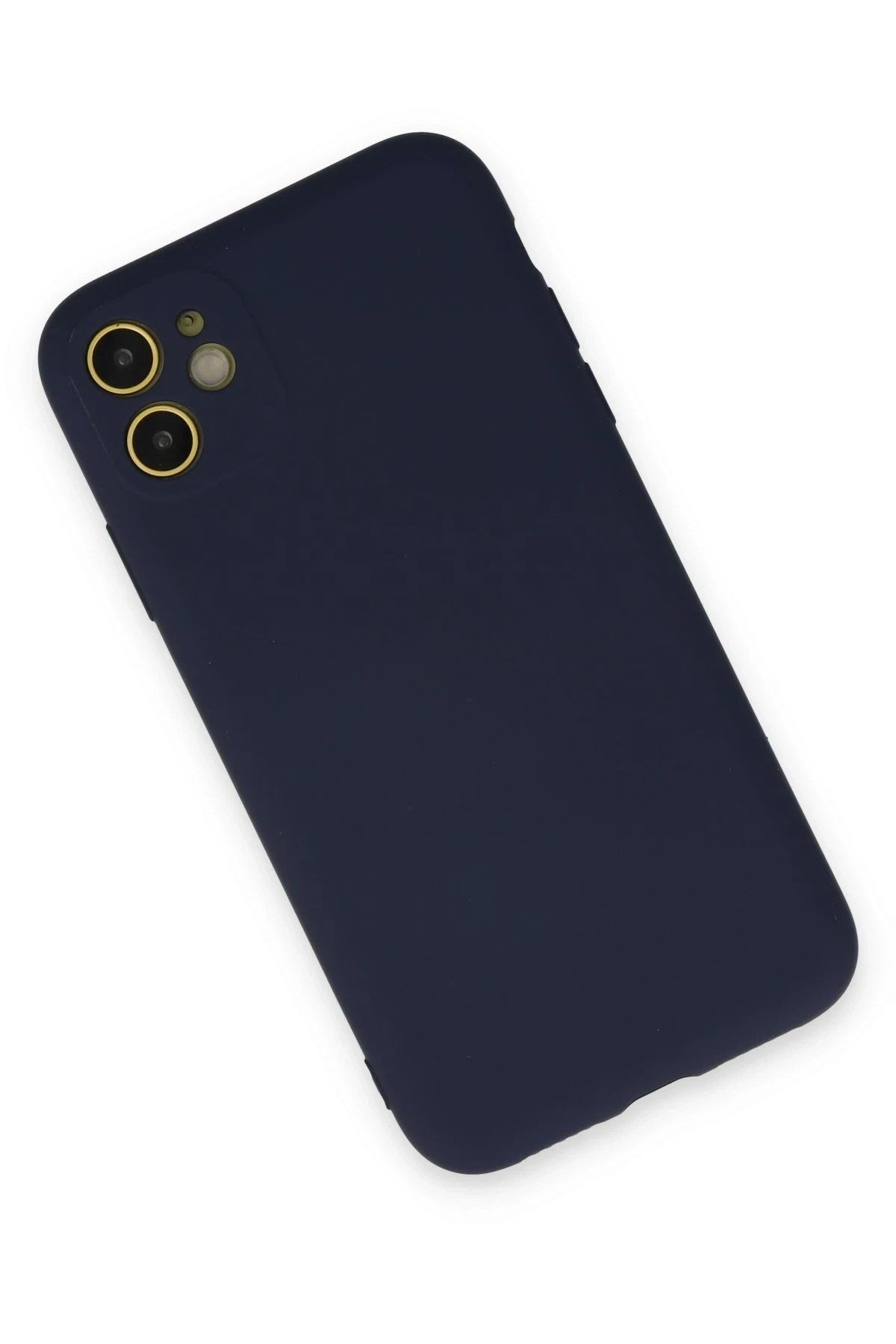 Mey İthalat® iPhone 11 Kılıf Nano içi Kadife Silikon - Lacivert