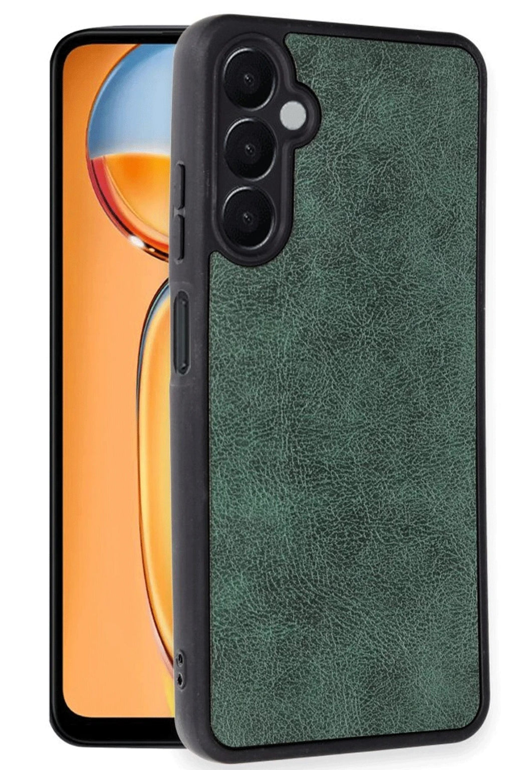 Mey İthalat® Samsung Galaxy A36 Kılıf Aras Deri Kapak - Koyu Yeşil
