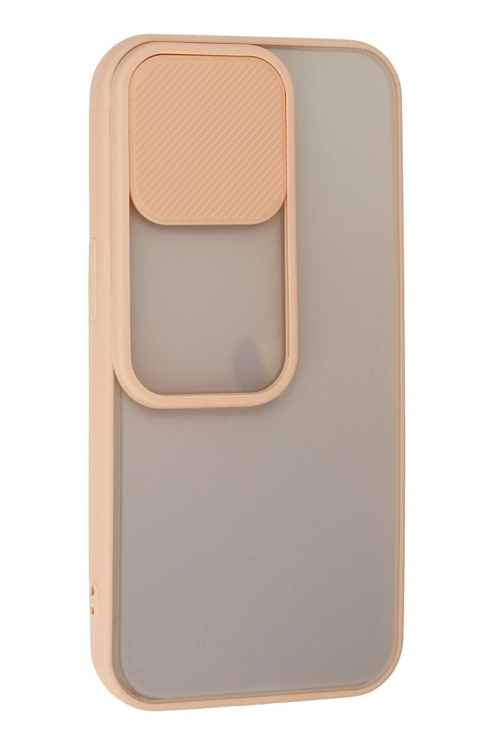 Mey İthalat® iPhone 13 Pro Kılıf Palm Buzlu Kamera Sürgülü Silikon - Pembe