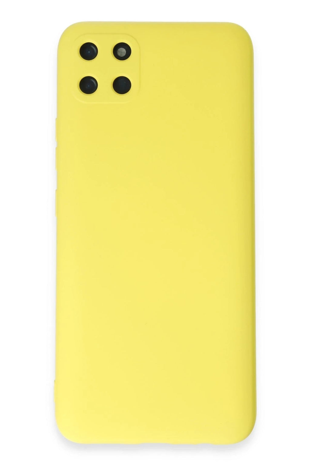 Mey İthalat® Realme C11 Kılıf Nano içi Kadife Silikon - Sarı