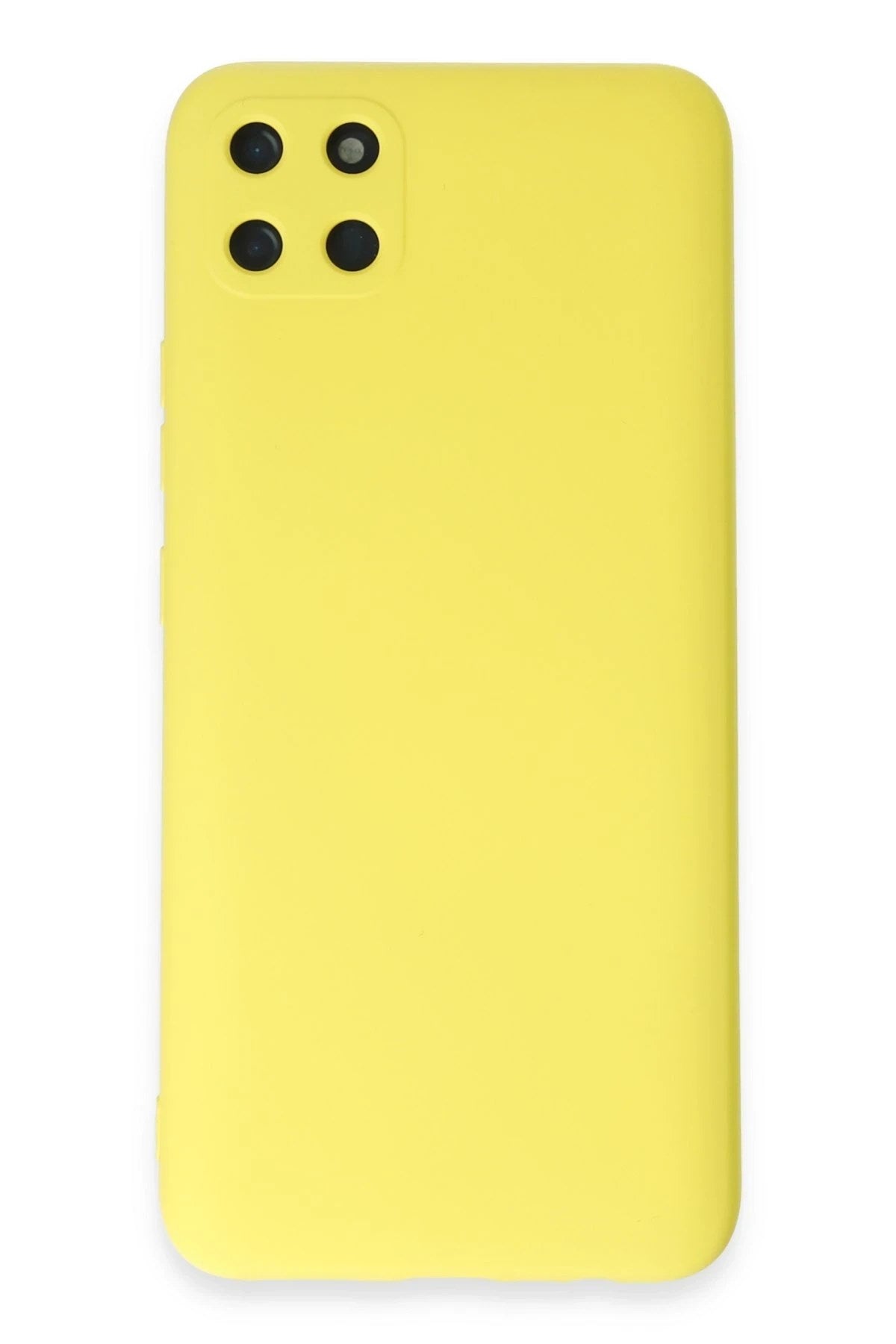 Mey İthalat® Realme C11 Kılıf Nano içi Kadife Silikon - Sarı