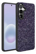 Mey İthalat® Samsung Galaxy A37 5G Bright Simli Kapak - Derin Mor