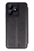 Mey İthalat® Realme Note 50 4G Kılıf Flip Cover - Siyah