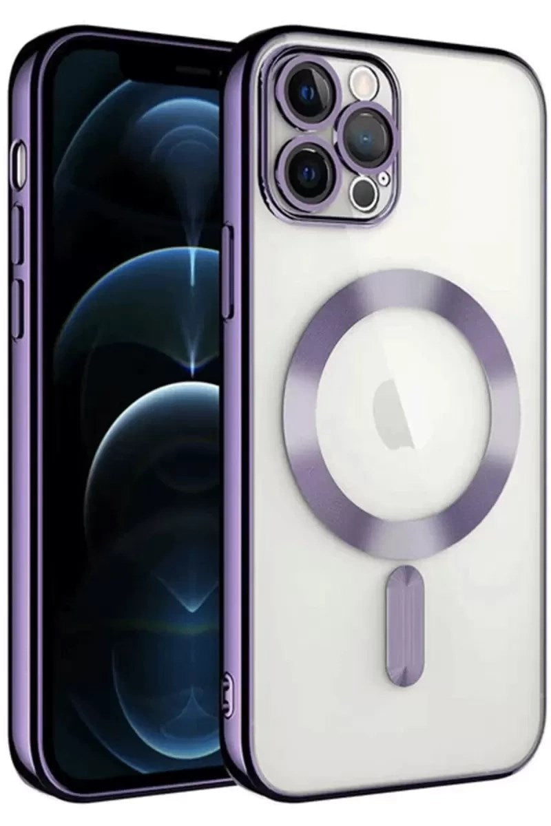 Mey İthalat® iPhone 14 Pro Max Kılıf Kross Magneticsafe Kapak - Mor