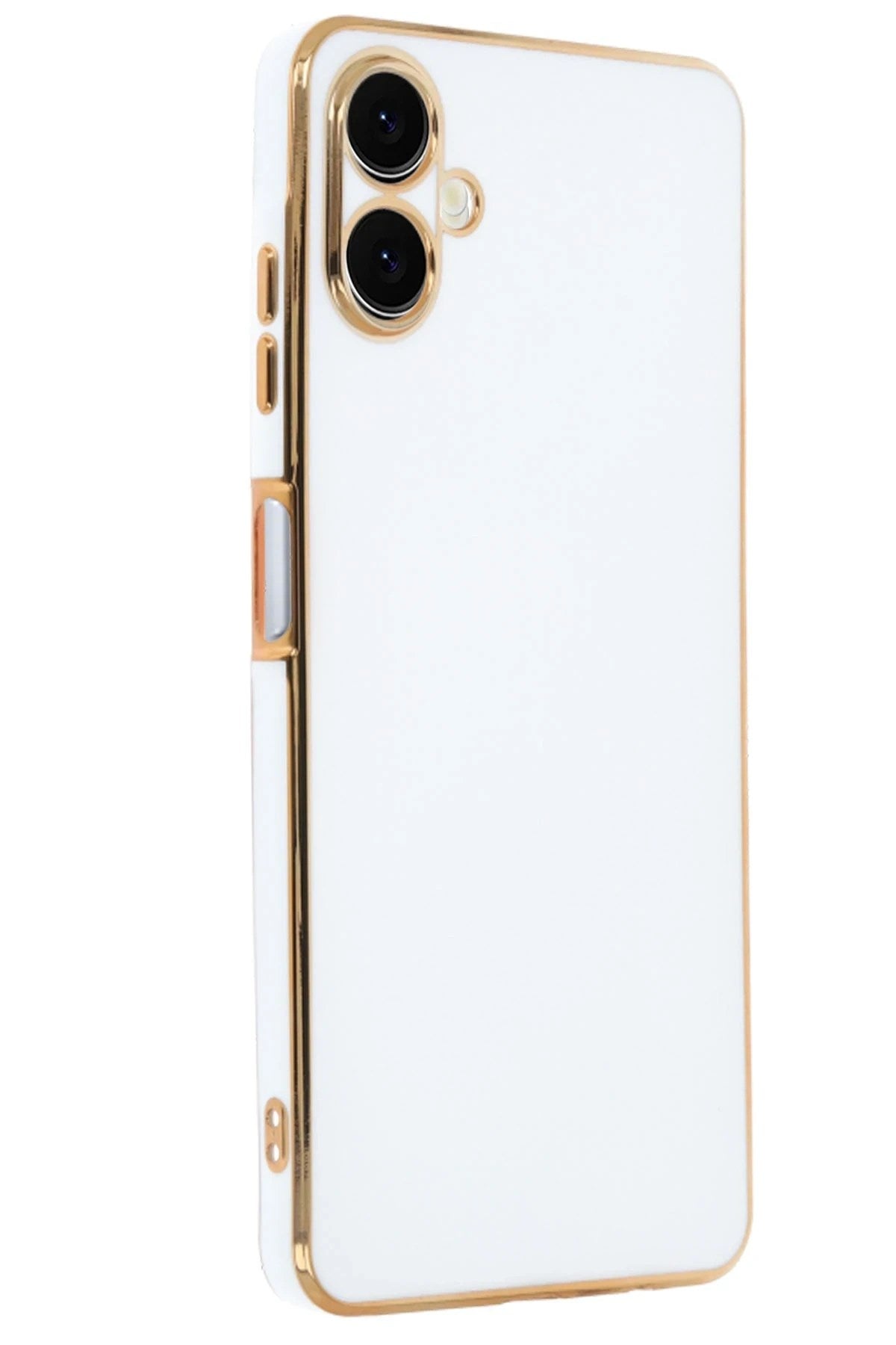 Mey İthalat® Samsung Galaxy A06 Kılıf Volet Silikon - Beyaz