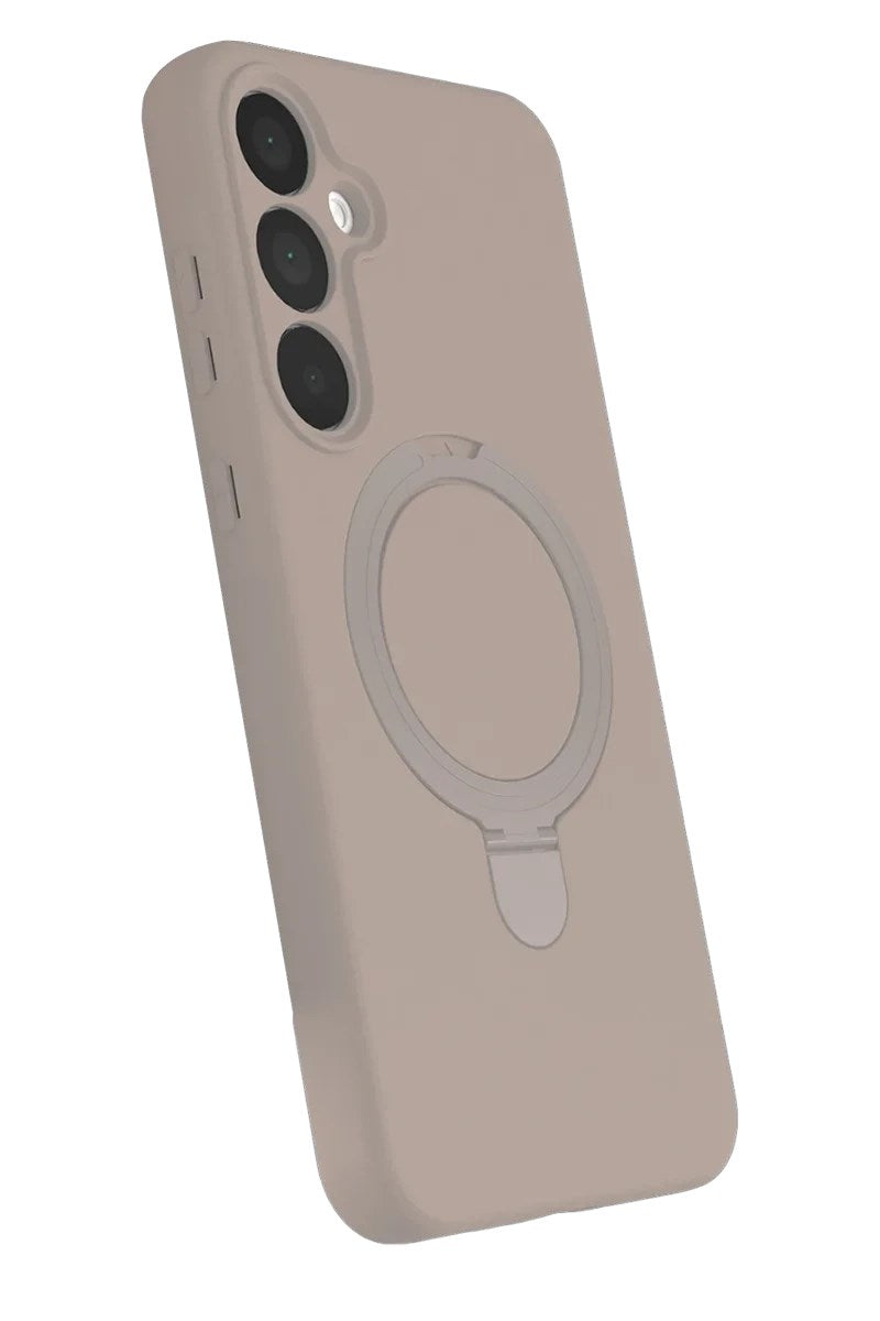 Mey İthalat® Samsung Galaxy A16 5G Regal Magsafe Standlı Kapak - Çöl Titanyum