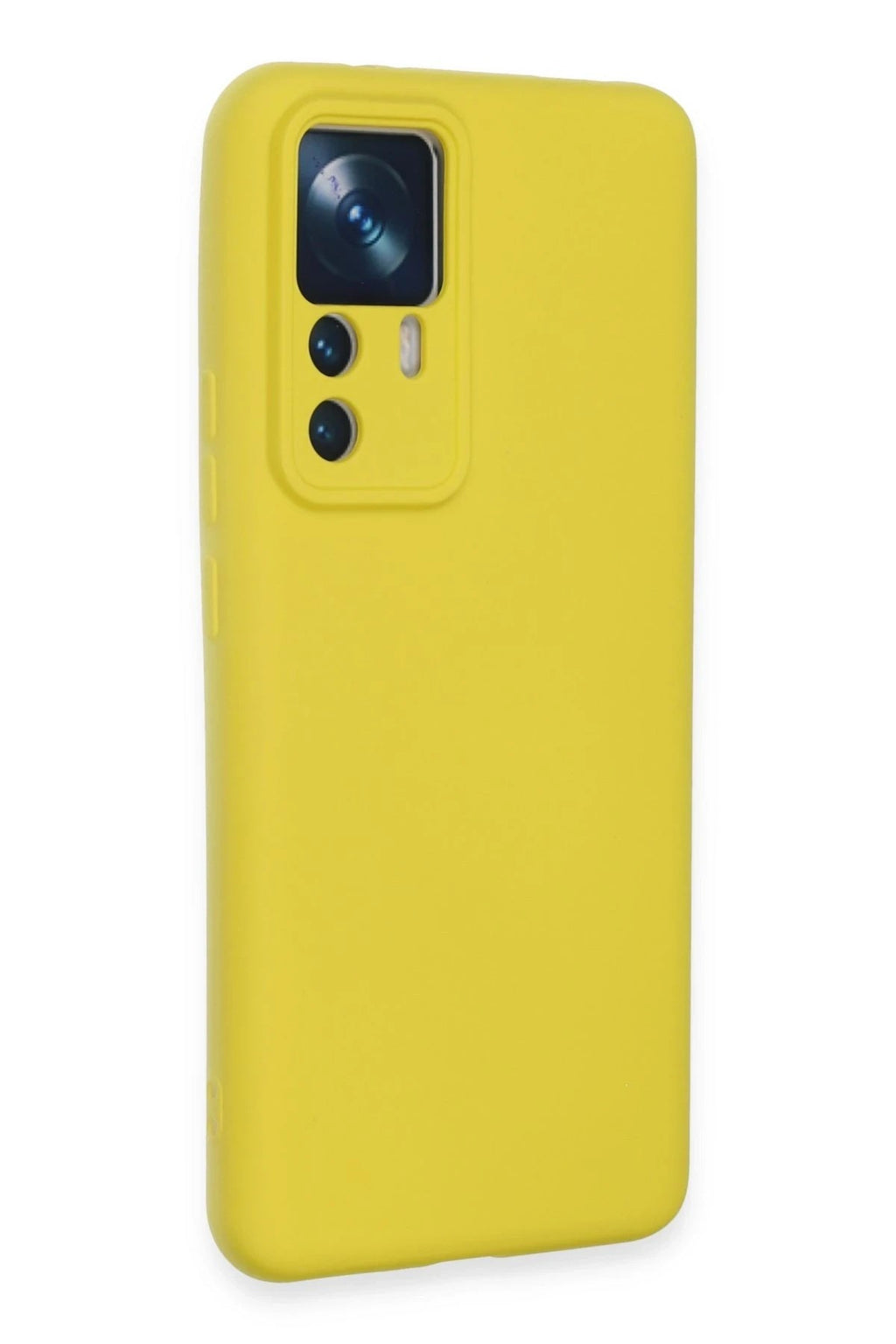 Mey İthalat® Mi 12T Pro Kılıf Nano içi Kadife Silikon - Sarı