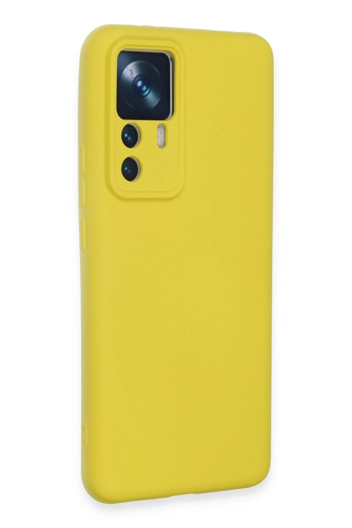 Mey İthalat® Mi 12T Pro Kılıf Nano içi Kadife Silikon - Sarı