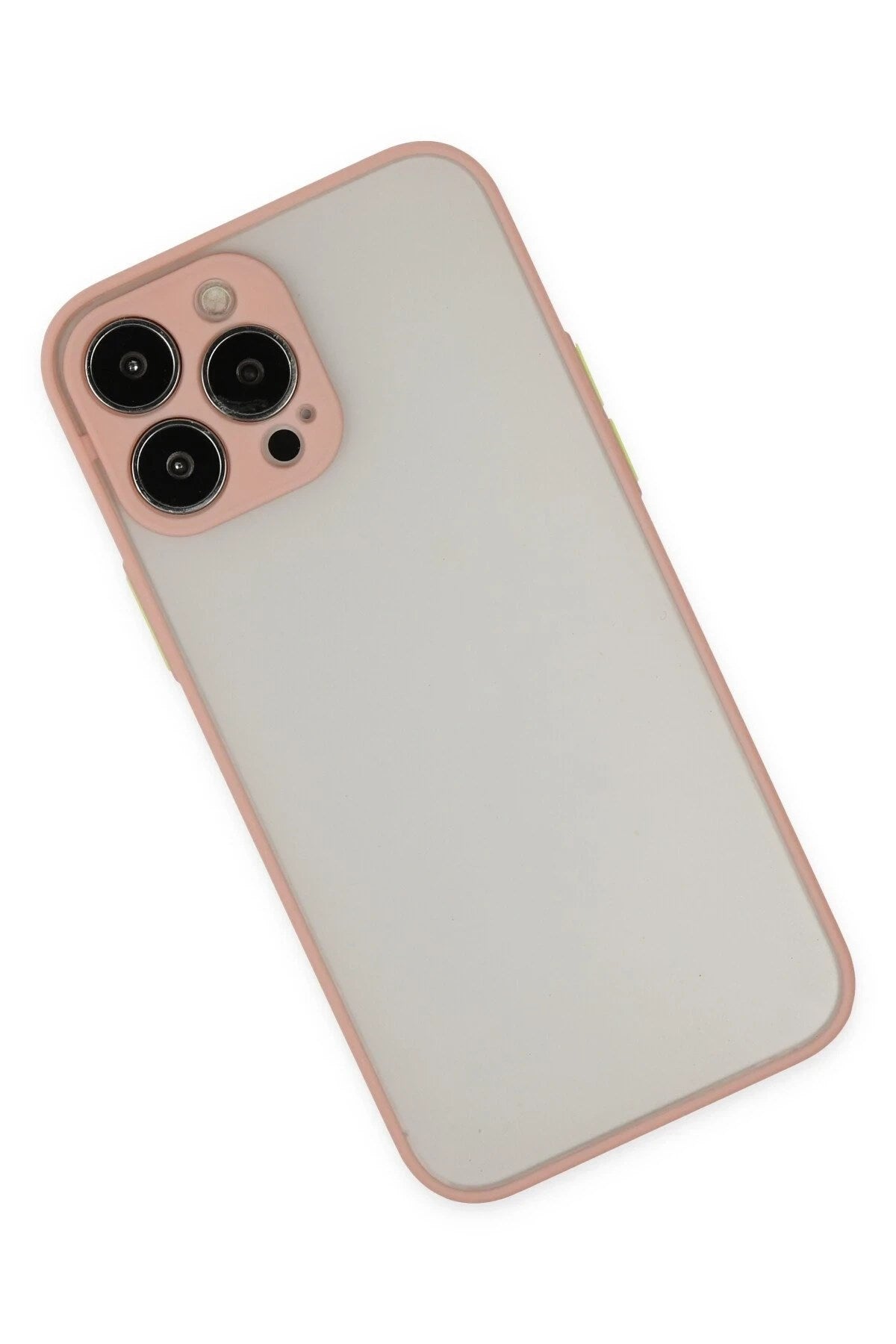 Mey İthalat® iPhone 13 Pro Max Kılıf Montreal Silikon Kapak - Pembe