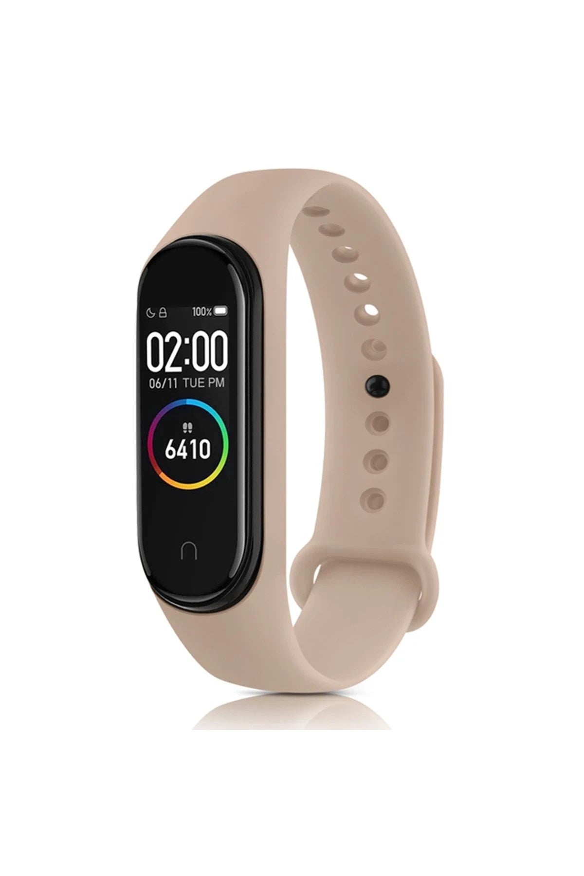 Mey İthalat® Mi Band 4 Klasik Kordon - Pudra