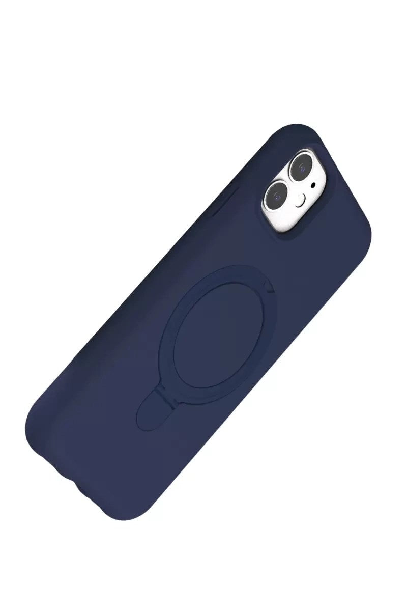 Mey İthalat® iPhone 11 Regal Magsafe Standlı Kapak - Lacivert