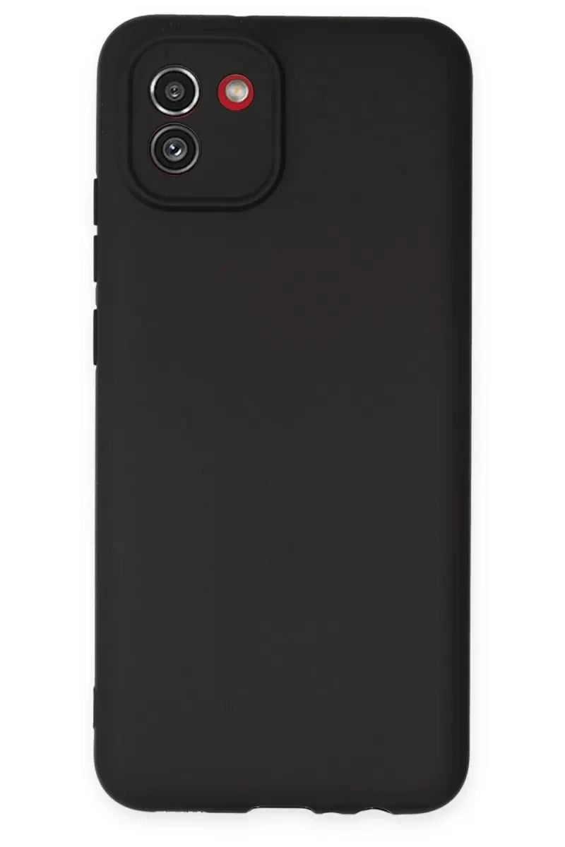 Mey İthalat® Samsung Galaxy A03 Kılıf First Silikon - Siyah