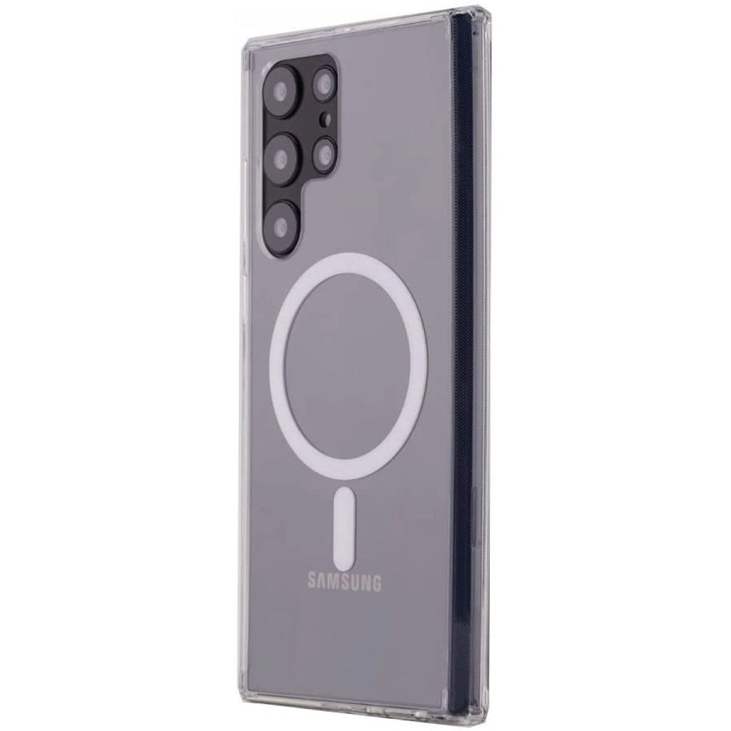 Mey İthalat® Samsung Galaxy S22 Ultra Kılıf Magneticsafe Şeffaf Silikon - Şeffaf