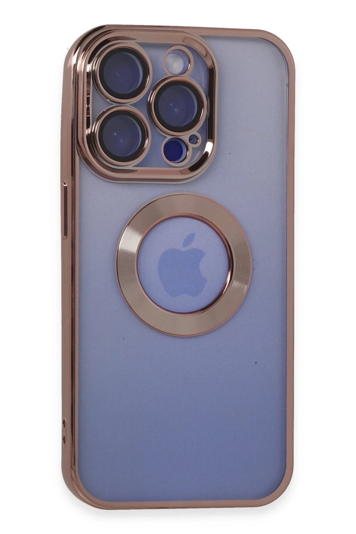 Mey İthalat® iPhone 15 Pro Max Kılıf Slot Silikon - Rose Gold