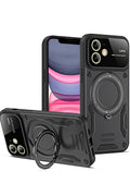 Mey İthalat® iPhone 11 Kılıf Joy Lens Standlı Kapak - Siyah