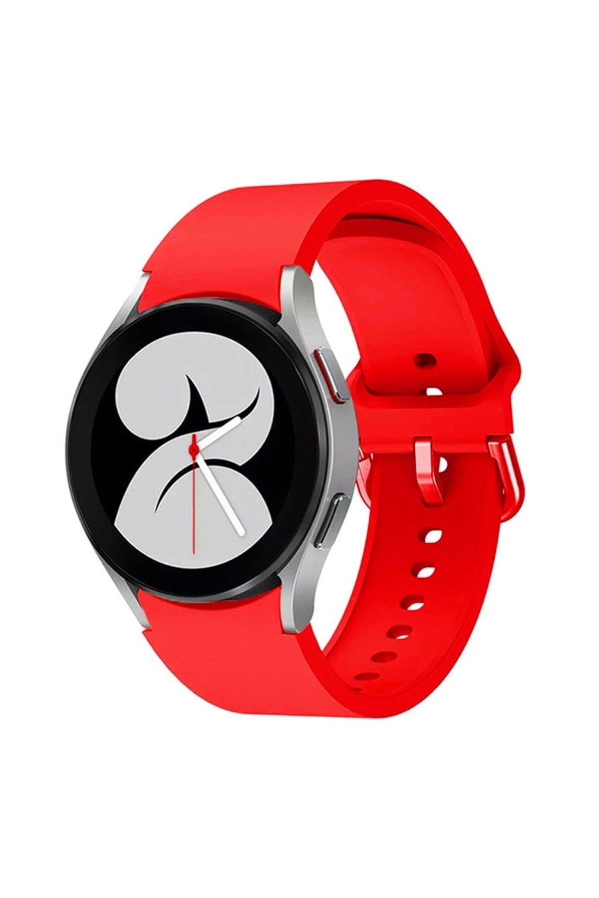 Mey İthalat® Samsung Galaxy Watch 4 Klasik Kordon - Kırmızı