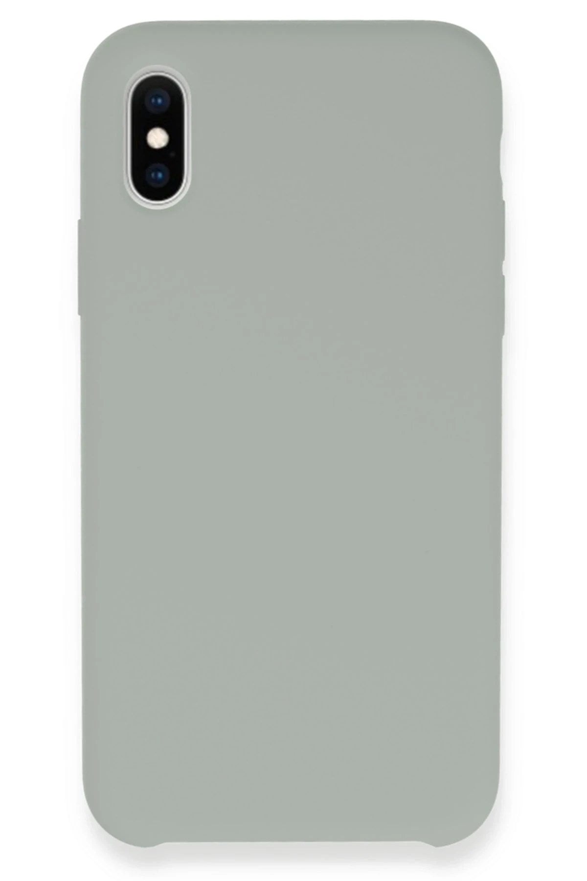 Mey İthalat® iPhone XS Max Kılıf Lansman Legant Silikon - Açık Gri