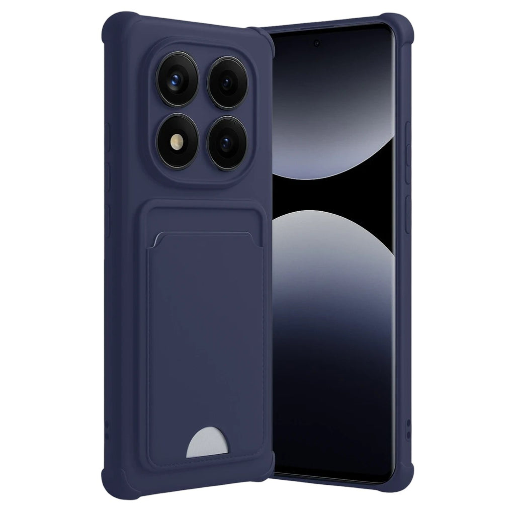 Mey İthalat® Redmi Note 14 Pro 4G Kelvin Kartvizitli Silikon - Lacivert