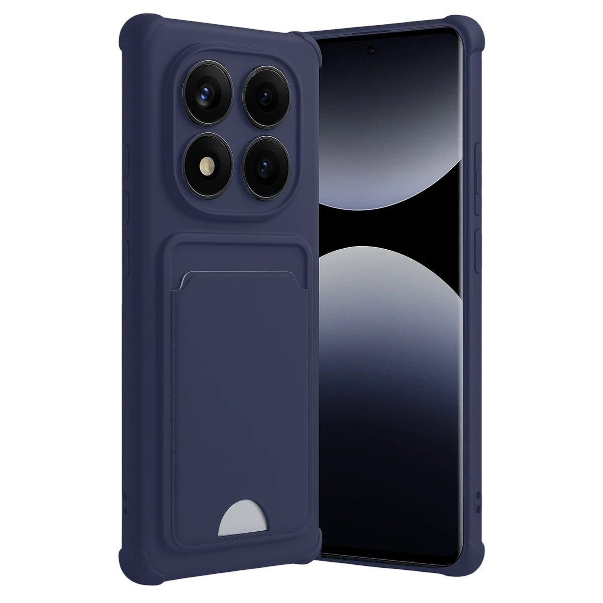 Mey İthalat® Redmi Note 14 Pro 4G Kelvin Kartvizitli Silikon - Lacivert