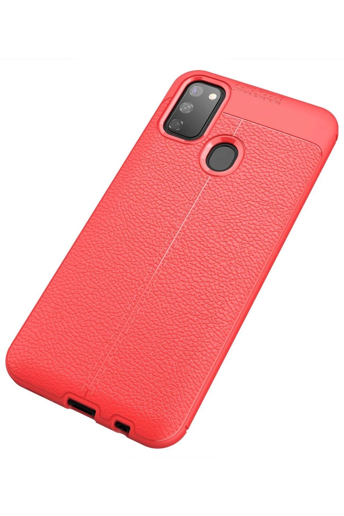 Mey İthalat® Samsung Galaxy M30S Kılıf Auto Focus Kapak - Kırmızı