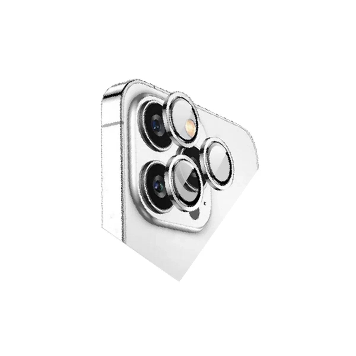 Mey İthalat® iPhone 15 Pro Max Bilvis Titan Kamera Lens - Gümüş
