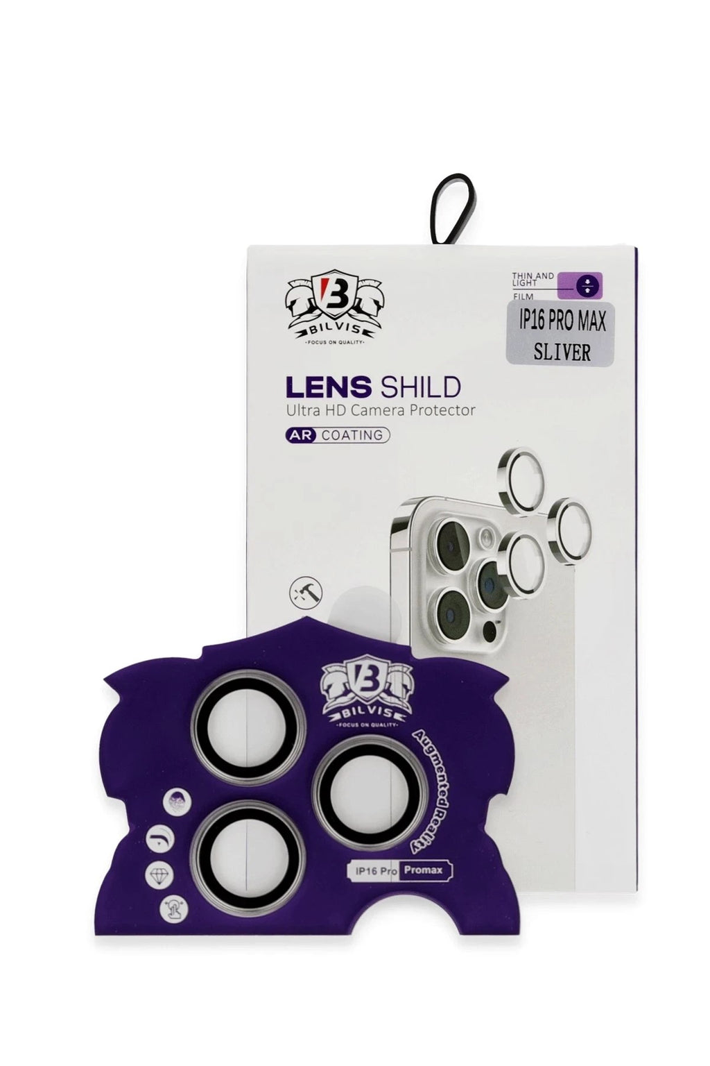 Mey İthalat® iPhone 16 Pro Max Bilvis Titan Kamera Lens - Titan Gri