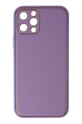 Mey İthalat® iPhone 12 Pro Kılıf Coco Deri Silikon Kapak - Lila