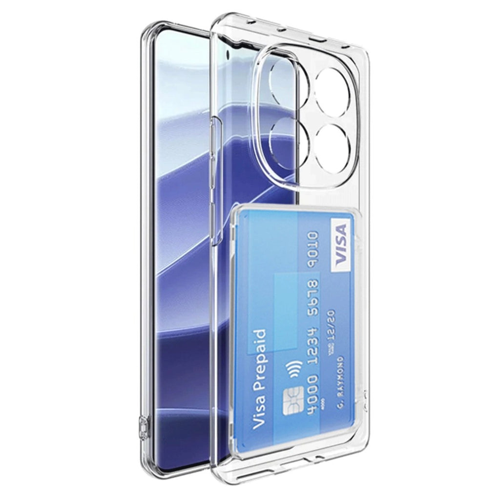 Mey İthalat® Redmi Note 14 Pro Plus Kılıf Kart Şeffaf Silikon - Şeffaf