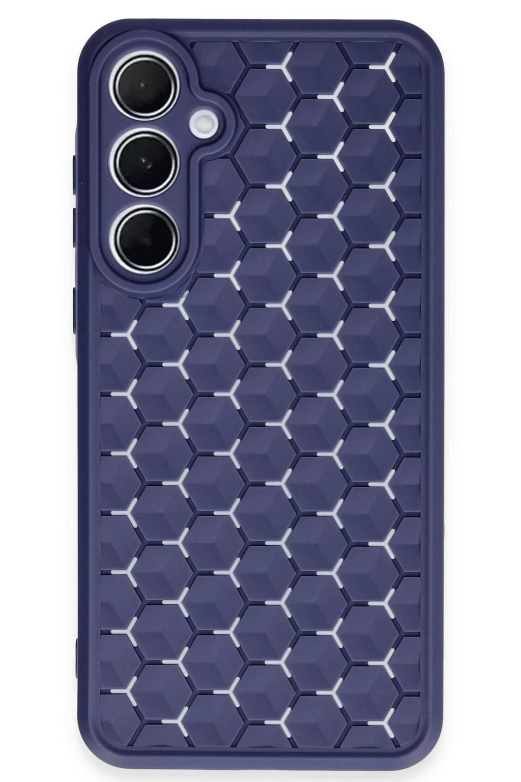 Mey İthalat® Samsung Galaxy A35 5G Kılıf Petek Silikon Kapak - Lacivert