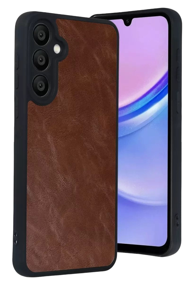 Mey İthalat® Samsung Galaxy A57 5G Aras Deri Kapak - Taba