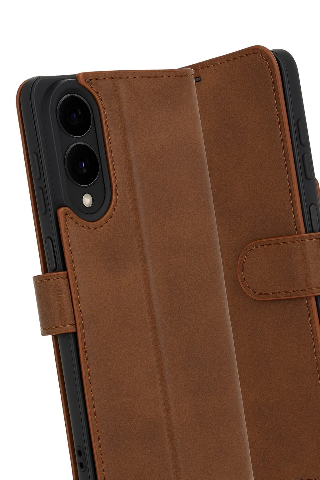 Mey İthalat® Samsung Galaxy S25 Edge Trend S Plus Kapaklı Kılıf - Taba