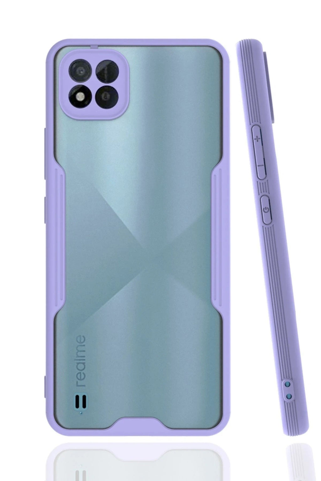 Mey İthalat® Realme C11 2021 Kılıf Platin Silikon - Lila