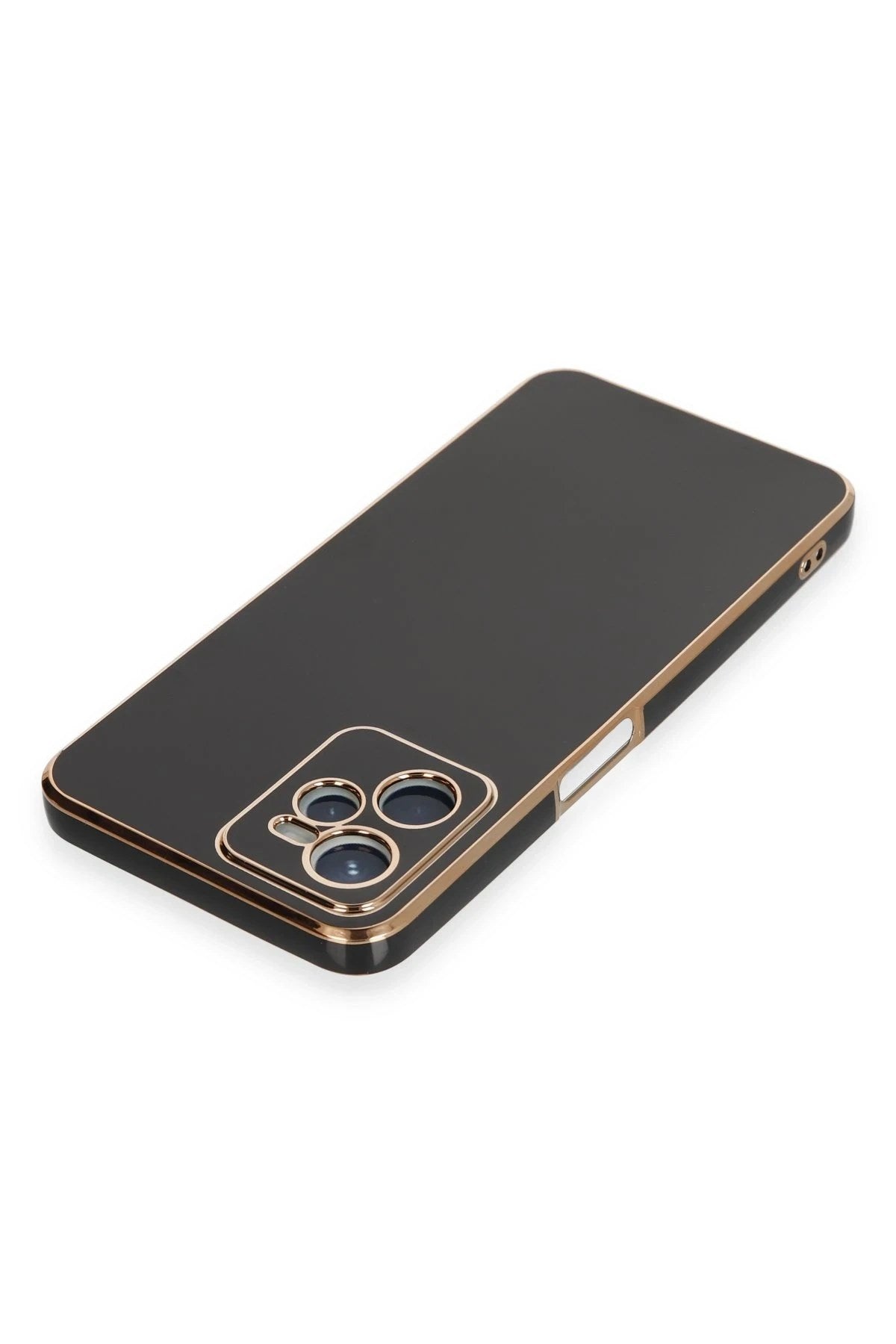 Mey İthalat® Realme C35 Kılıf Volet Silikon - Siyah