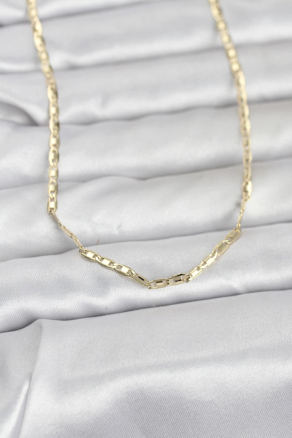 Mey İthalat® CM 14K Gold Renk Gemici Zincir Model 60 cm Kadın Kolye