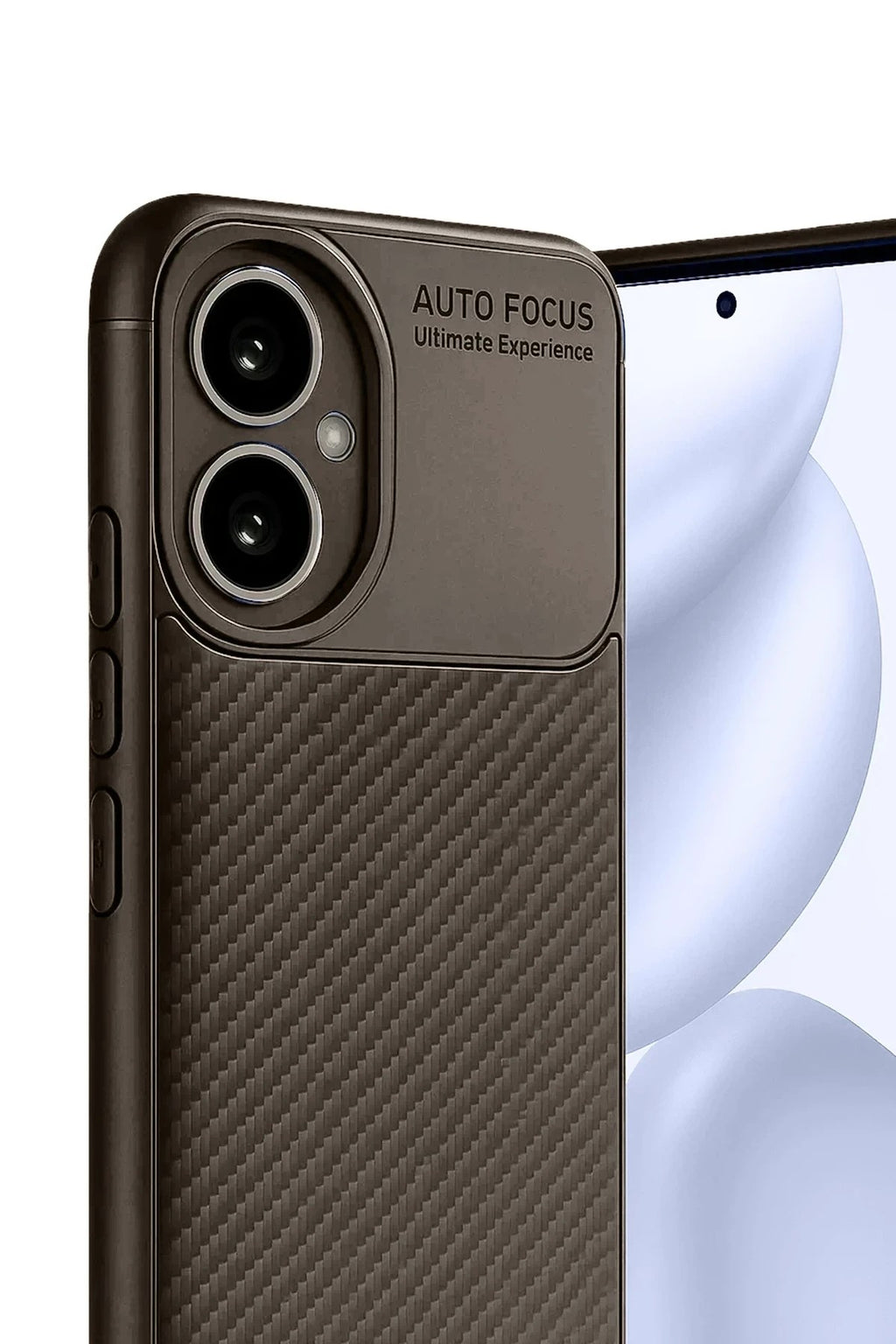 Mey İthalat® Honor 400 Kılıf Auto Focus Karbon Kapak - Kahverengi