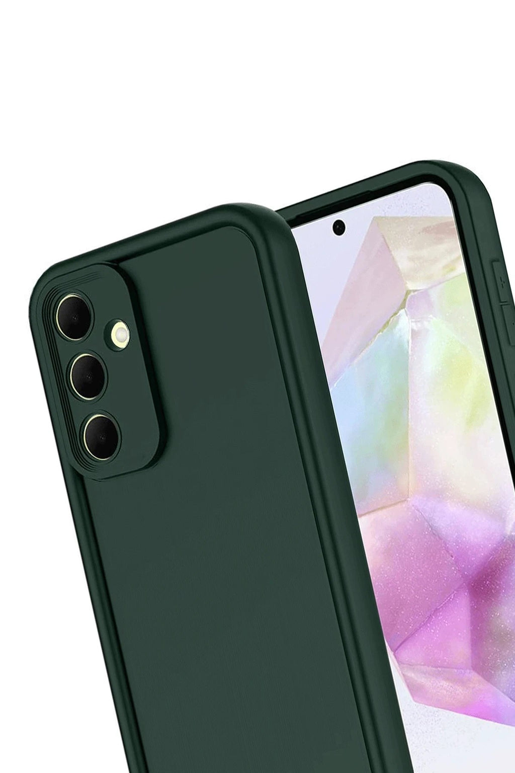 Mey İthalat® Samsung Galaxy A17 5G Viera Silikon - Koyu Yeşil
