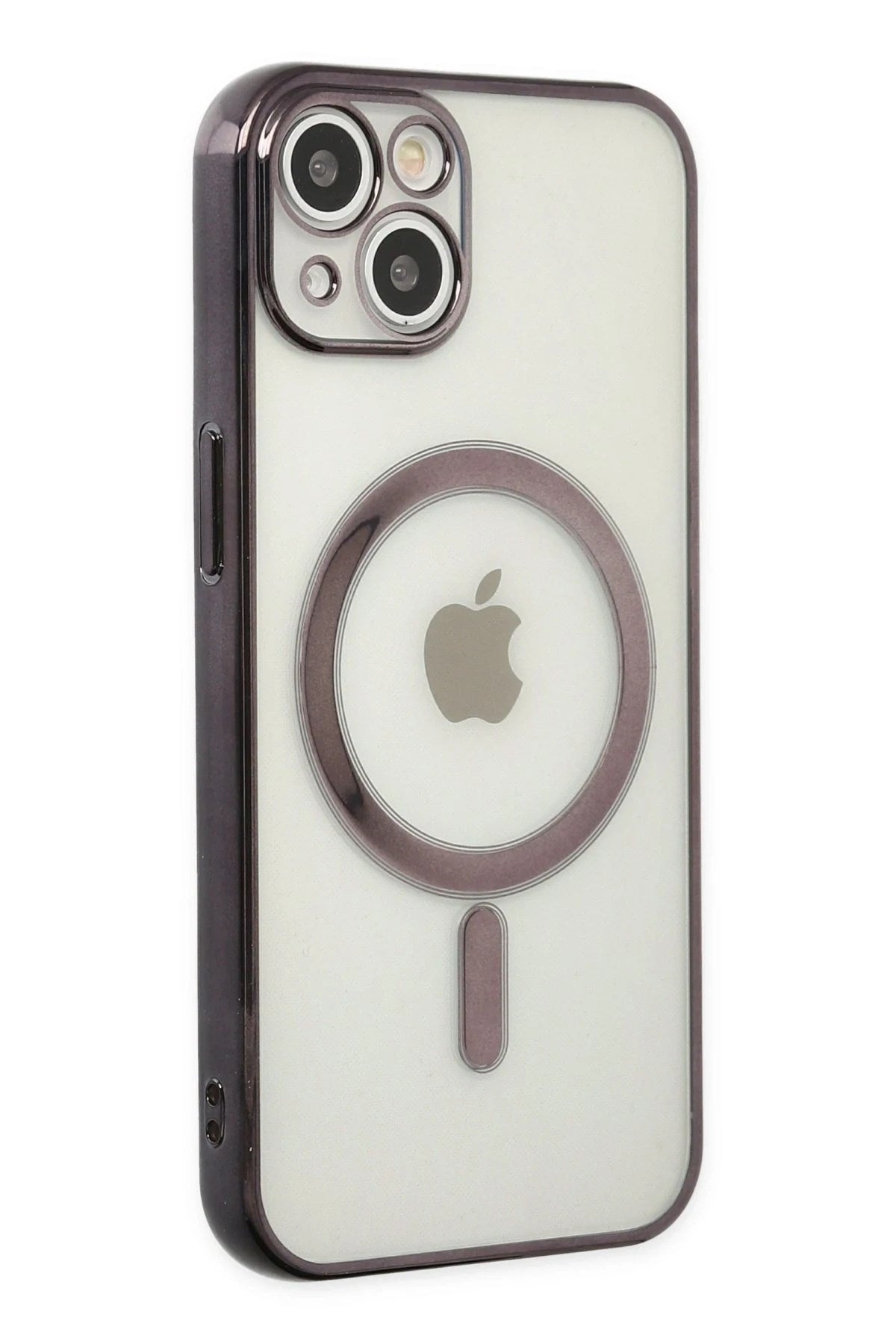 Mey İthalat® iPhone 14 Plus Kılıf Magneticsafe Lazer Silikon - Siyah