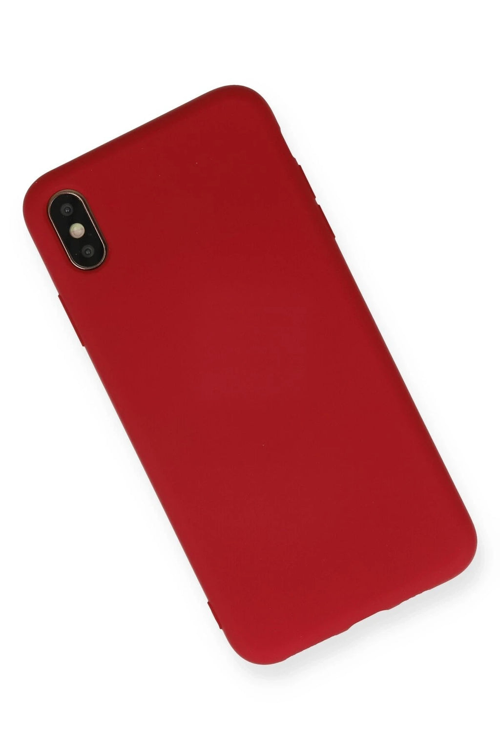 Mey İthalat® iPhone X Kılıf Nano içi Kadife Silikon - Kırmızı