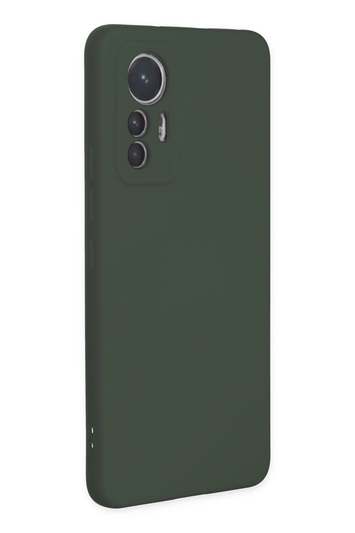 Mey İthalat® Mi 12 Lite Kılıf Nano içi Kadife Silikon - Koyu Yeşil