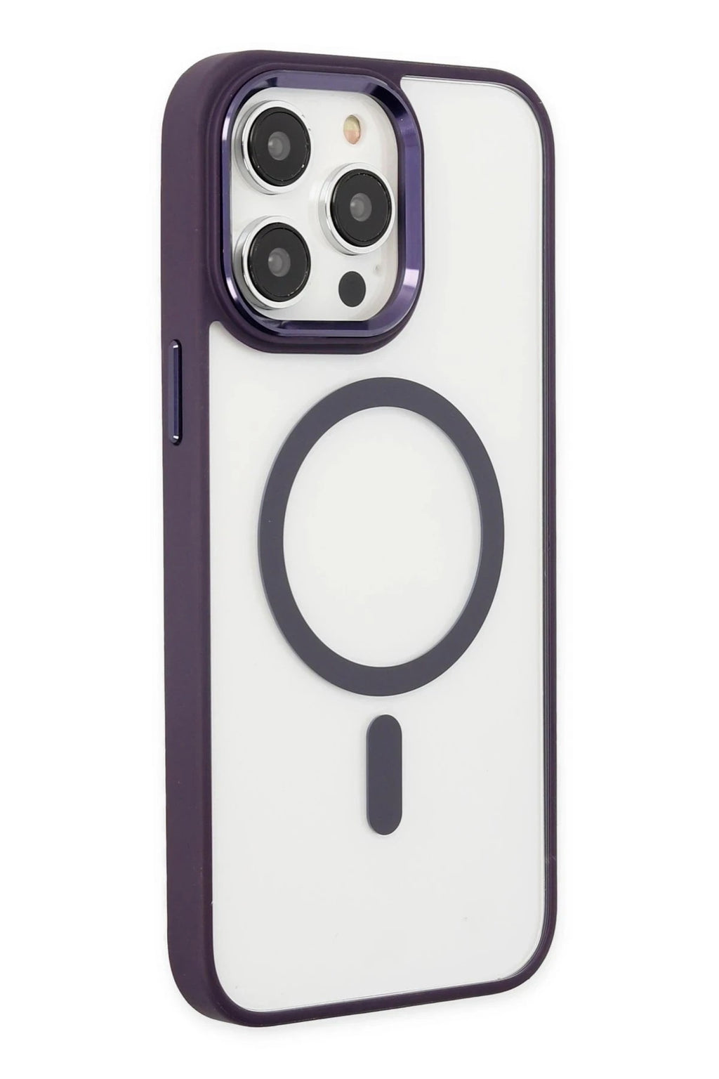 Mey İthalat® iPhone 13 Pro Kılıf Room Magneticsafe Silikon - Derin Mor