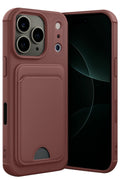 Mey İthalat® iPhone 17 Pro Kelvin Kartvizitli Silikon - Bordo