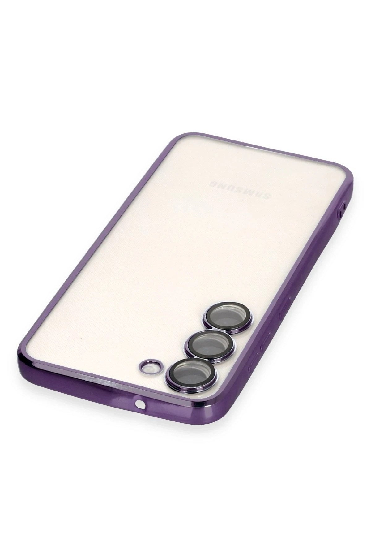 Mey İthalat® Samsung Galaxy S23 Kılıf Lensli Silikon - Mor